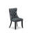 9 Piece Dining Set Includes a Rectangle Kitchen Table with Butterfly Leaf and 8 Polyester Fabric Upholstered Chairs, 42x84 Inch, Black-2022111268-2058985270