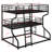 Triple Bunk Bed With Long And Short Ladder-2003465780