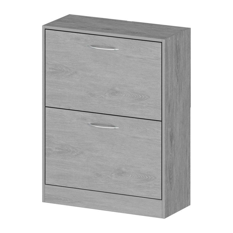 12 Pair Stackable Shoe Storage Cabinet