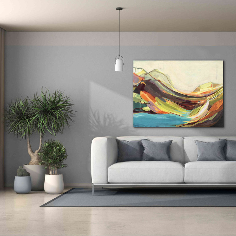 «Mount Desert Isle» par Amanda Hawkins, estampe numérique sur toile, H 40 po x l 54 po x P 1,5 po