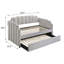 Lit de jour simple avec couchette Dove Grey