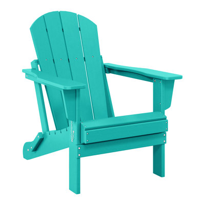 Shawnna Weather-Resistant Foldable Outdoor Adirondack Chair