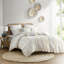 Ensemble de housse de couette en coton très grand / très grand californien avec motif en chenille, capitonné et certification OEKO-TEX pour le confort et la sécurité-119068662-119068664