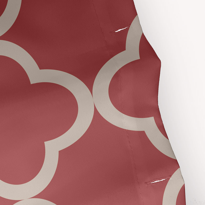 Rideau de douche simple Floral, Corail