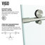 Elan E-Class 56-60" W x 66" H Sliding Frameless Tub Door with 3/8" Clear Glass-1034680085
