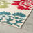 Hufnagel Floral Water Resistant Indoor Outdoor Rugs for Patios, Deck, Porch or Entryway-1369784133