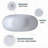 69 inch Matte White Solid Surface Freestanding Soaking Bathtub with Overflow and Pop-up Drain