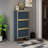 3 Door Shoe Rack (Blue-gray)