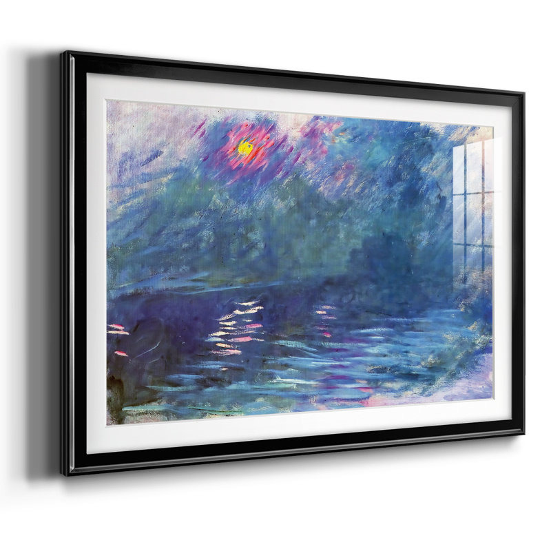 Waterloo Bridge, 1899, reproduction d'art encadrée, Noir, H 27 po x l 39 po x P 1,5 po