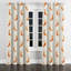 Starburst Curtains - Modern Terracotta Moon Grommet Curtain - 1 Panel-898809455-898809452
