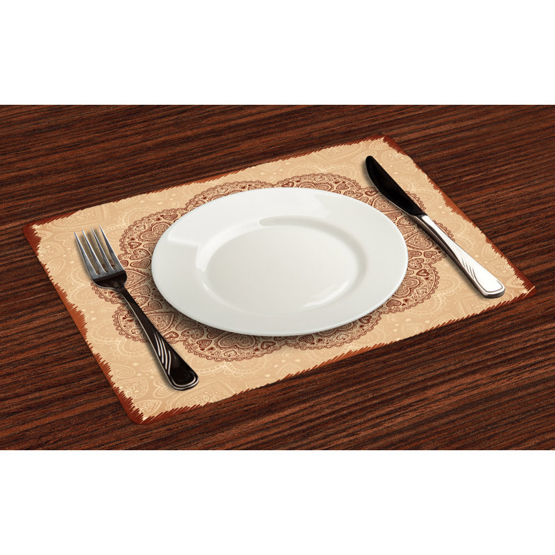 Polyester Floral Rectangle Placemat