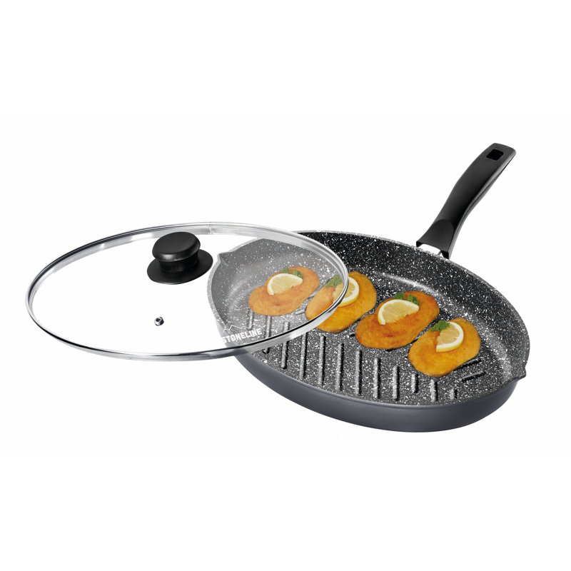 42cm Aluminum Grill Pan / Griddle Set