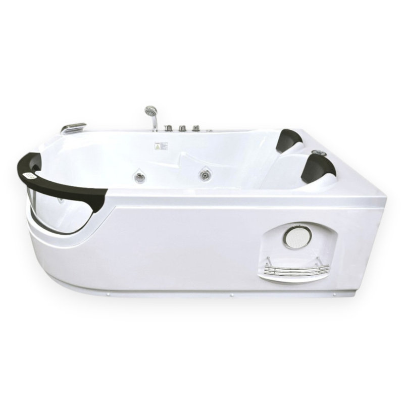  Baignoire tourbillon blanche 2 personnes 71 "x 47" avec double pompe ELITE