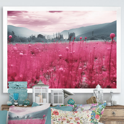 " Fushia Blooming Abstraction III "