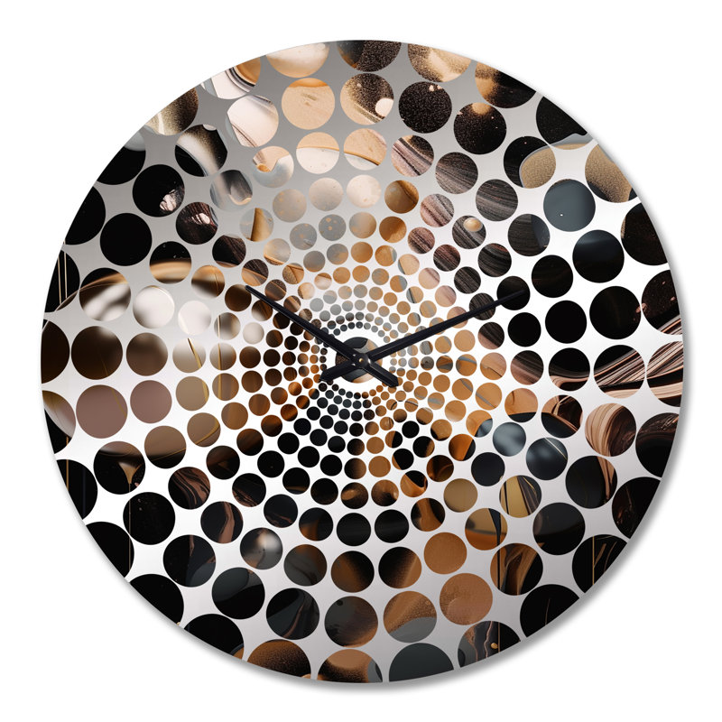 Samarah - Horloge murale abstraite en marbre, Grand