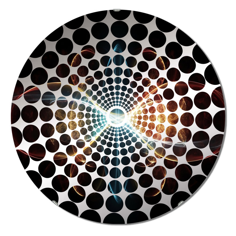 Lassay - Concentric Circles Decorative Mirror, 23.6" x 23.6"