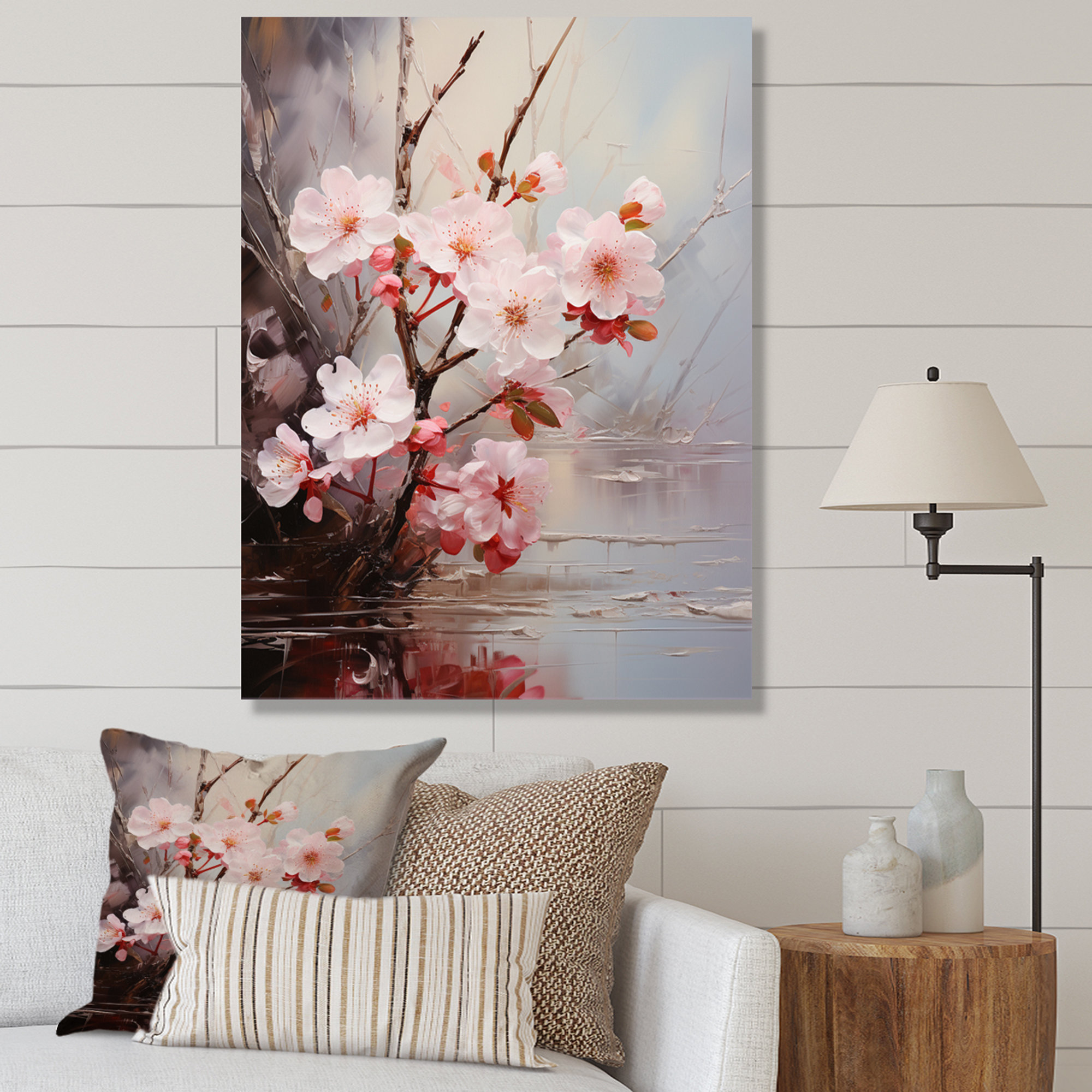 Red Barrel Studio® Clen Pink Cherry Blossom Romantic Impression I ...