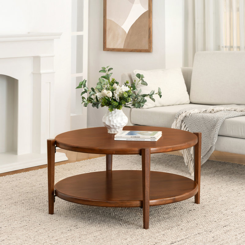 Table basse Delran Fontaine, Noyer