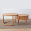 Ensemble de tables basses scandinaves en cerisier
