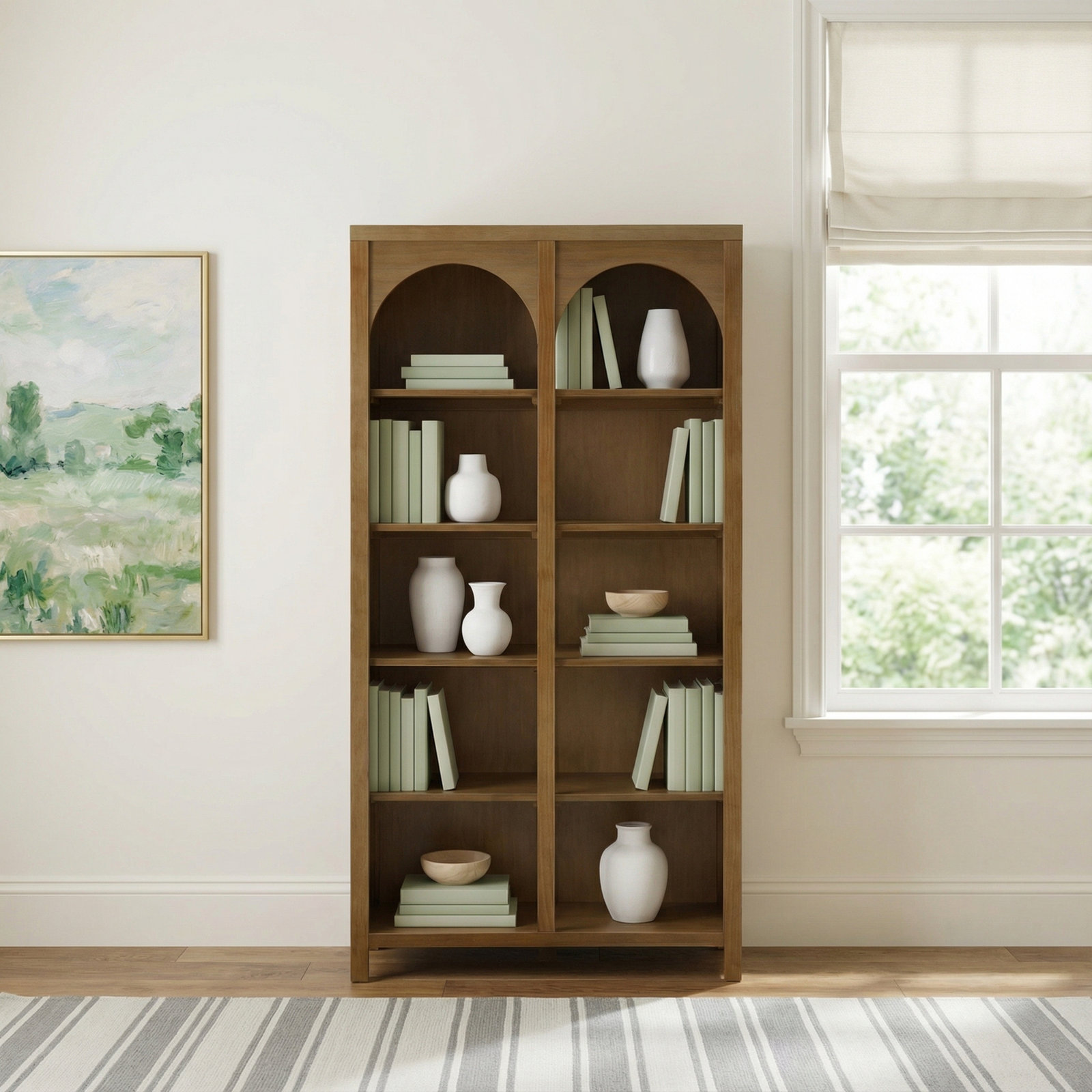 Eloise Bookcase, Natural Walnut