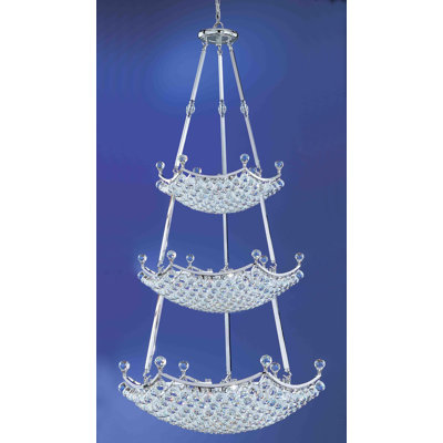 Solitaire 57 - Light Dimmable Tiered Chandelier