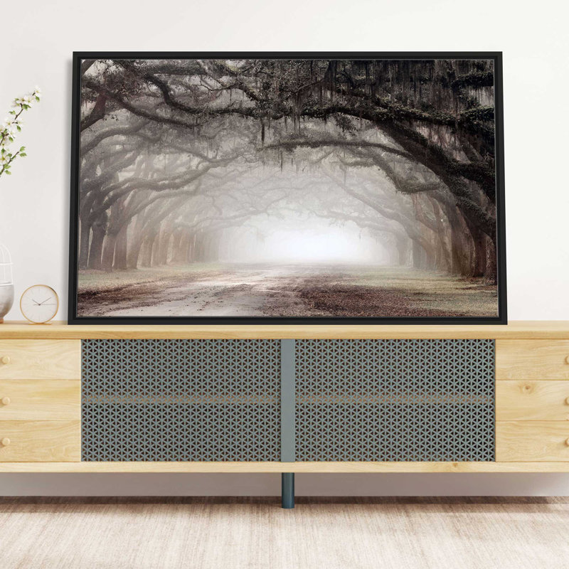 Intemporel Plantation Drive - Peinture, L 63,5 po x H 39,5 po, Cadre noir