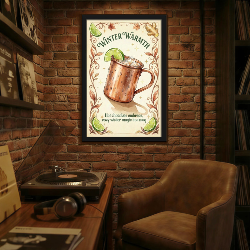 Tasse chocolat chaud et tendance Lime gingembre, H 18 po x l 12 po