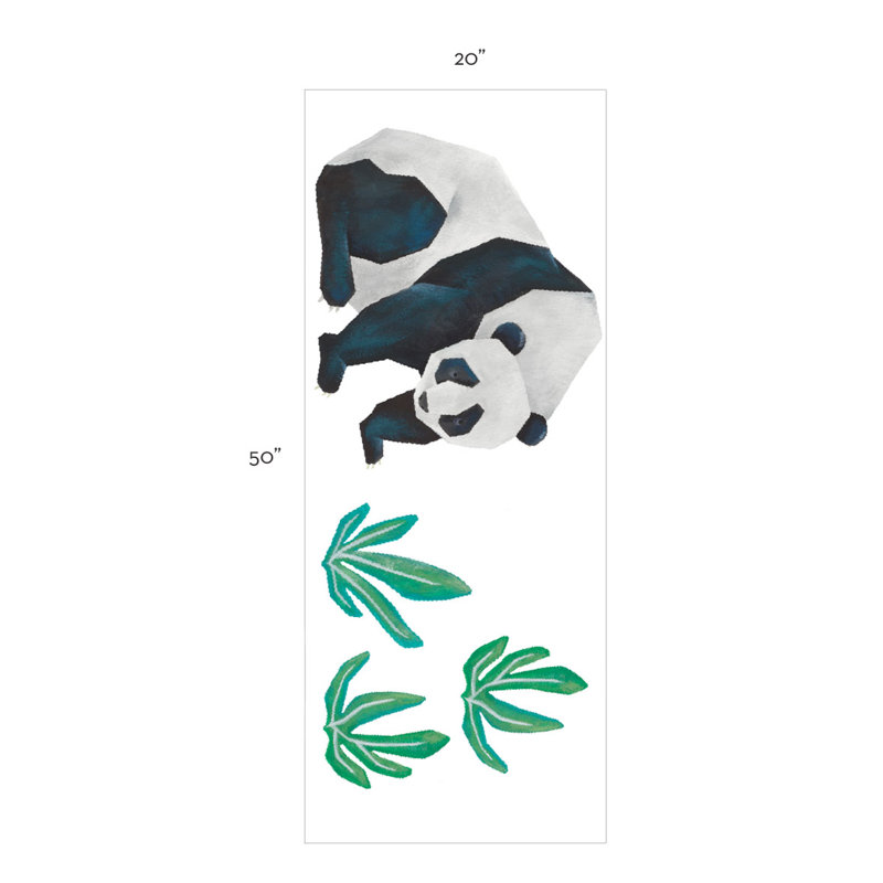 Décalcomanie murale panda sauvage Barela