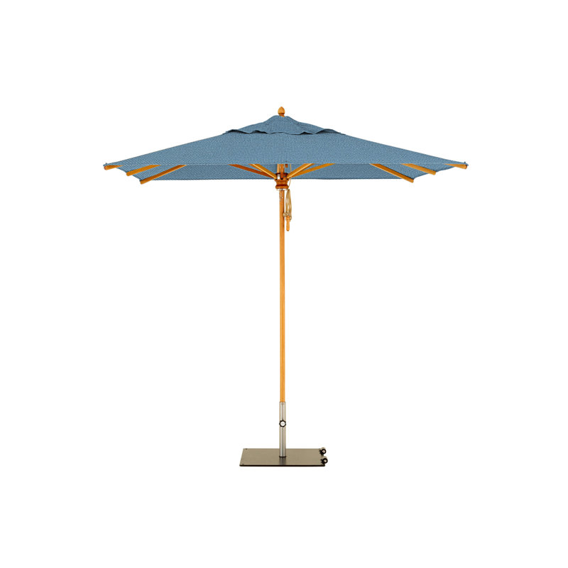 Safari 11.5' Square Umbrella, Square Metal Base with Wheels, 99.6" H x 114.17" W x 114.17" D, Tuscany