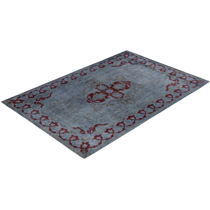 Overdyed One-of-a-Kind 6' 1" X 9' 1" Hand Knotted Area Rug