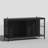 Modern Accent Cabinet With Tempered Glass Doors, Adjustable LED Lighting, And Ample Storage-1803016453