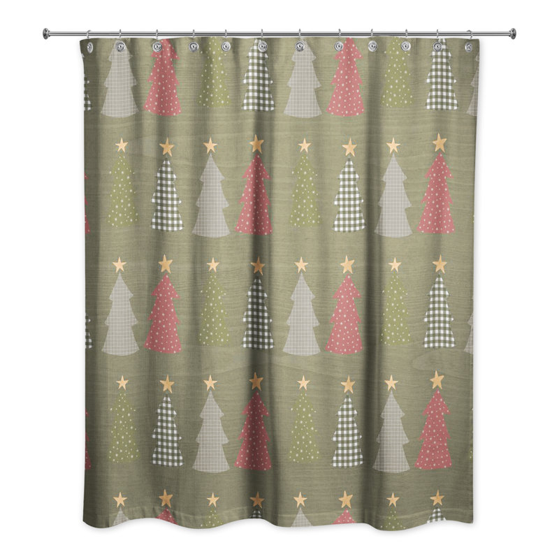 Rideau de douche simple Dolphine, Vert