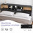 Rounded-Edge Bookcase Headboard with LED Lighting & Built-In Charging Station, King-1958409764-1958409767