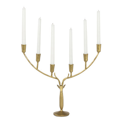 Grand porte-bougie cerf