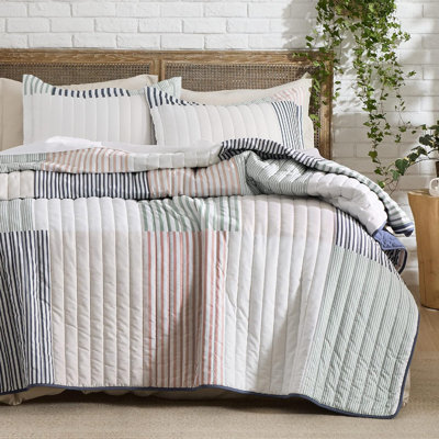 Floral Quilt Set - Reversible Frost Botanical Quilt Bedding Set, 3 Pieces Lightweight Bedspread, Soft Microfiber Coverlet Set With 2 Pillow Shams For All Seasons (90"X96")