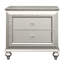 Table de chevet Karmila, table de chevet avec garniture scintillante en cristal, table d'appoint-1030726192