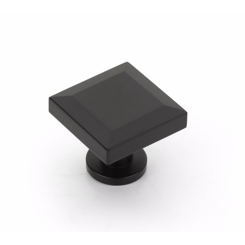 Heathrow Square Knob, Matte Black