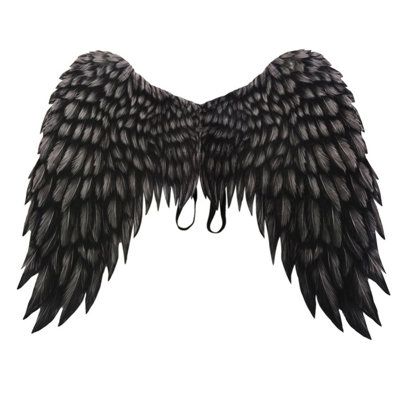 Black Angel Wings Costume Foldable Feather Halloween Decorations Angel Wing Christmas Decoration Gift For Adults