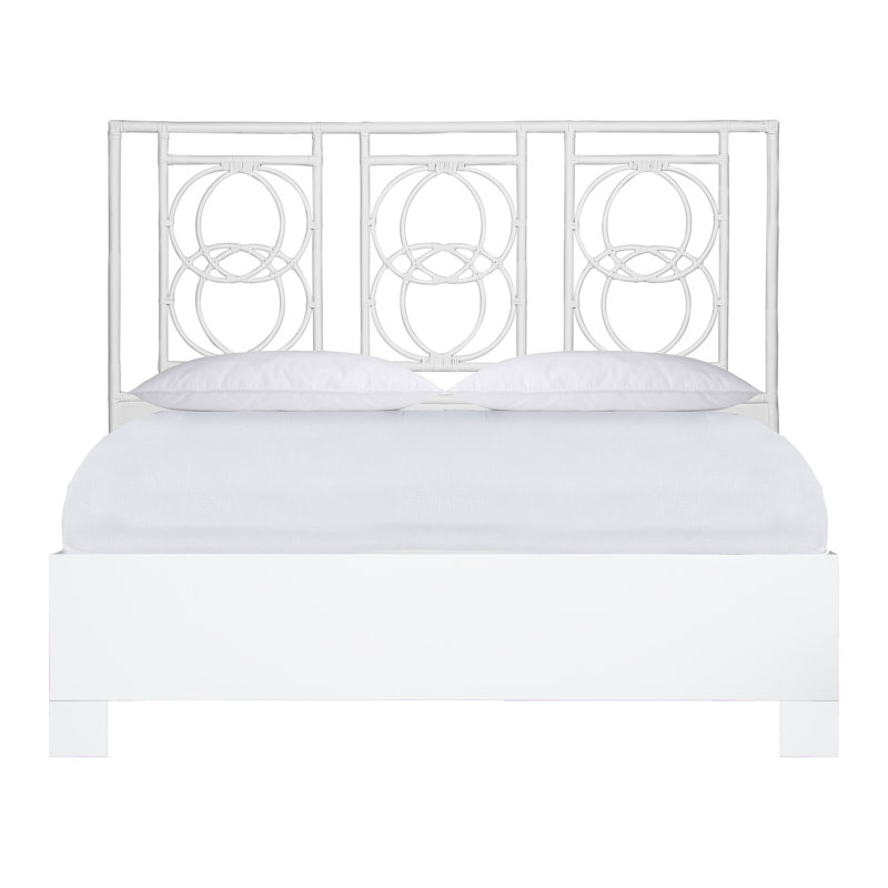 Emilia Platform Bed, King, White