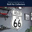 American Art Decor Route 66, panneau en métal 30 po - Art mural rétro pour décoration intérieure classique