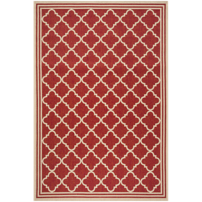 Adler Performance Geometric Indoor/Outdoor Area Rug, Rectangle 6'7" x 9'2"