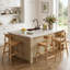 Tabouret de comptoir en bois massif-2085635104