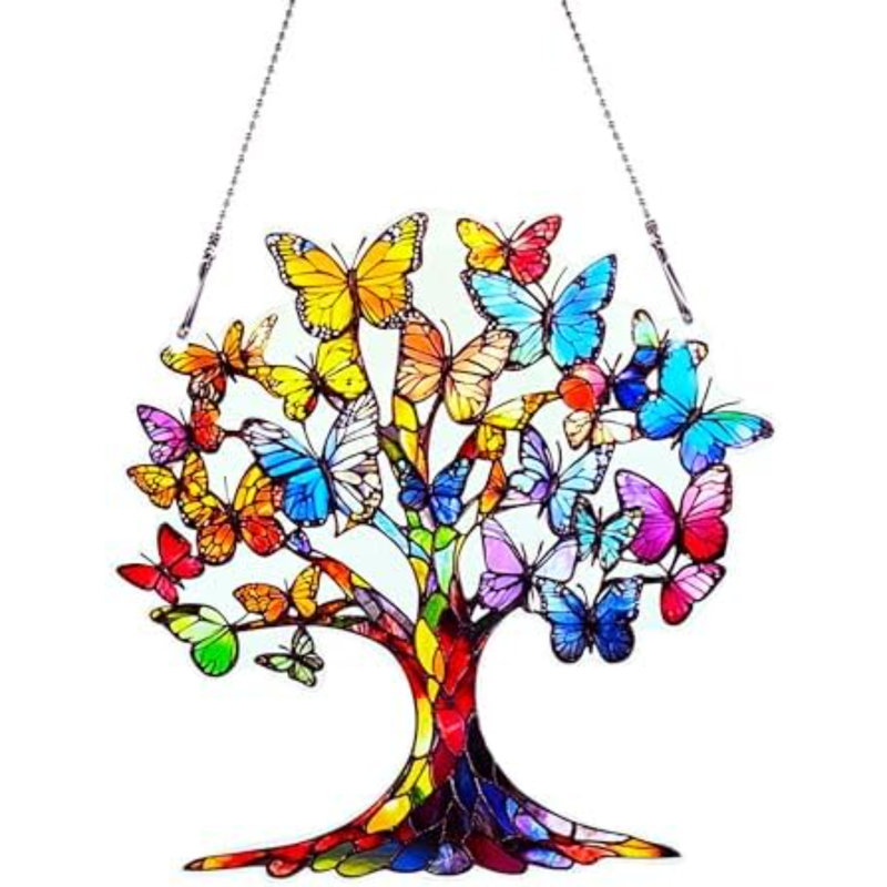 Décorations suspendues colorées pour fenêtre