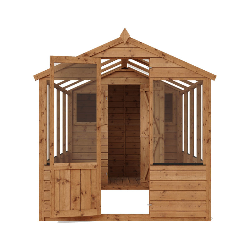 Mercia 12 x 6ft Traditional Apex Greenhouse/Shed Combi, No