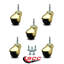 2 Inch Hooded Grip Neck Ball Casters Set of 5 Service Caster-88884411