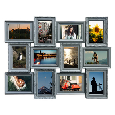 Heilman 12 Opening Collage Picture Frame Set, Bronze PVC Wall Gallery Decor