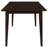Gabriel 5-Piece Rectangular 59-Inch Dining Set Cappuccino