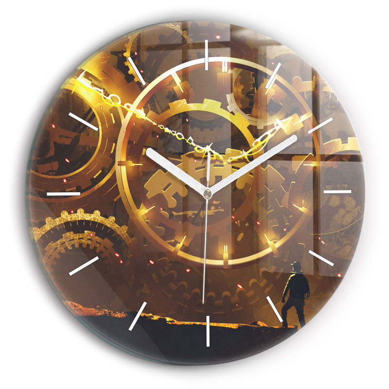 Glass Wall Clock