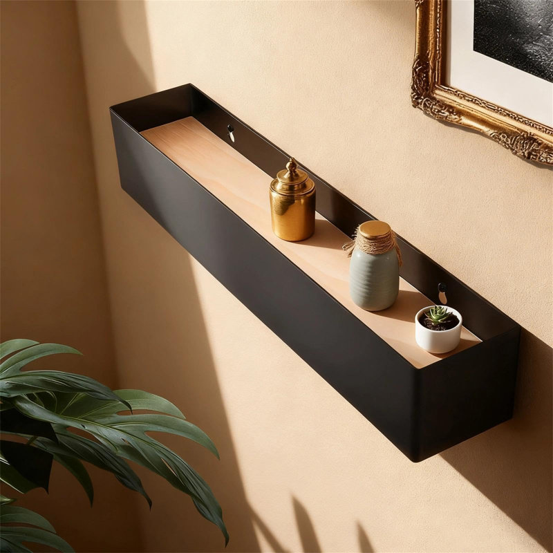 Metal 5 - Hook Coat Rack, Black