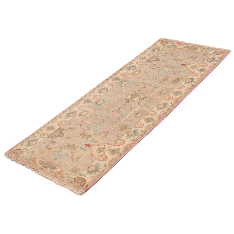 Tapis moderne gris clair Oushak 2 pi 11 po x 8 pi 1 po